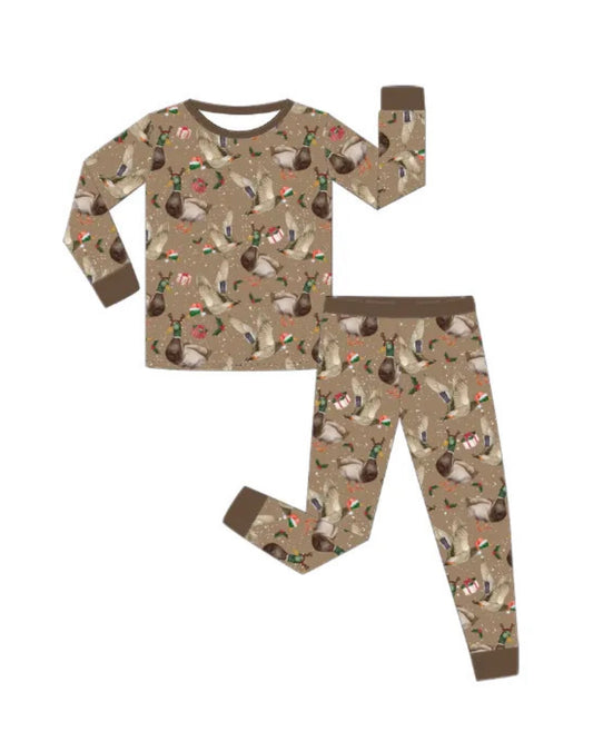 Christmas Ducks 2 Piece Set